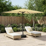 vidaXL Tuinparasol 200 x 300 cm Polyester Rechthoekig Crèmekleurig