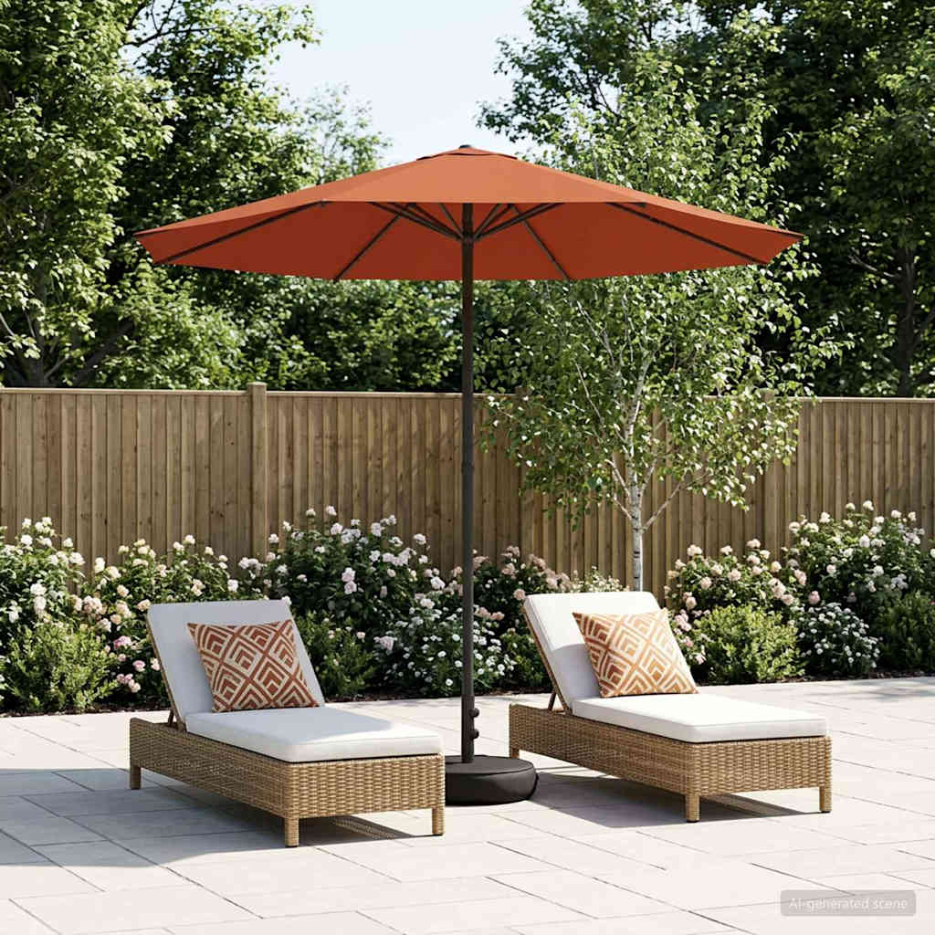 vidaXL Tuinparasol 200 x 300 cm Polyester Rechthoekig Crèmekleurig