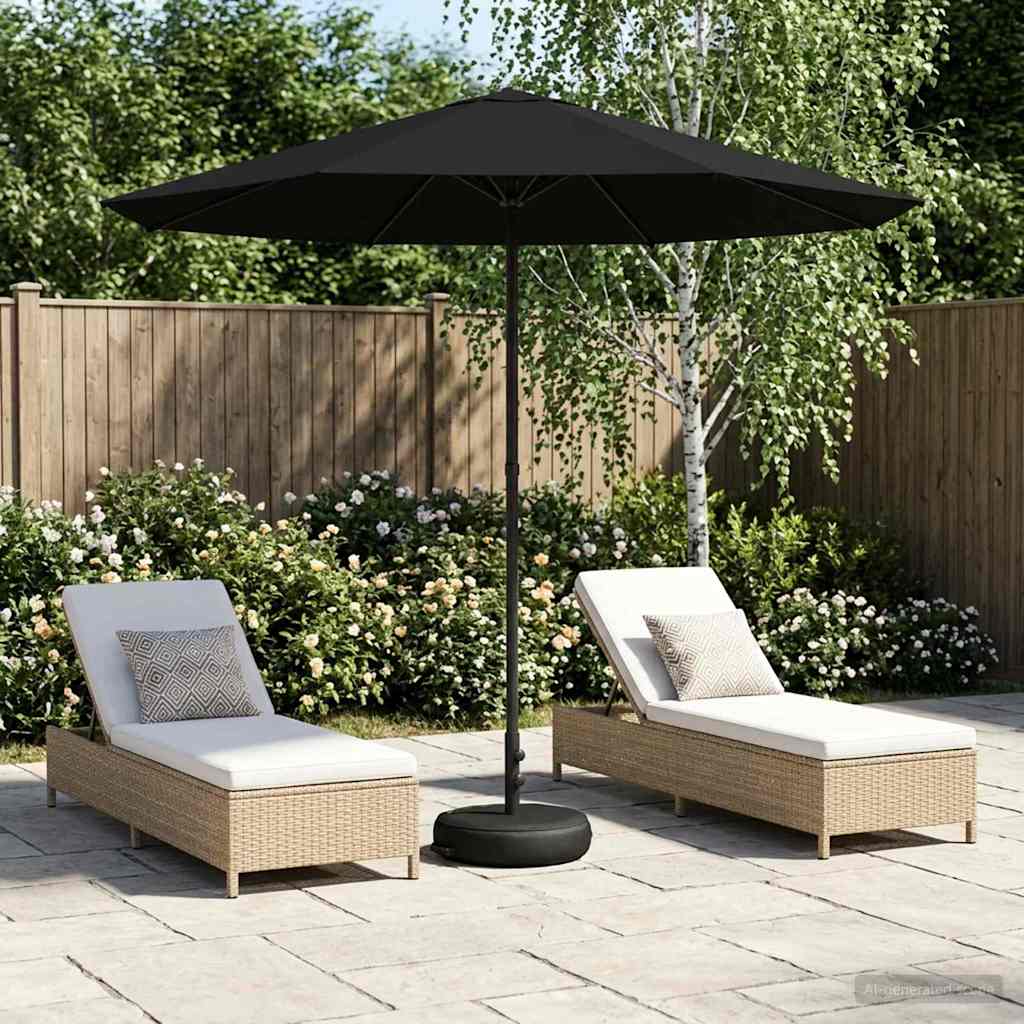 vidaXL Tuinparasol 200 x 300 cm Polyester Rechthoekig Crèmekleurig