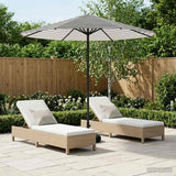 vidaXL Tuinparasol 200 x 300 cm Polyester Rechthoekig Crèmekleurig