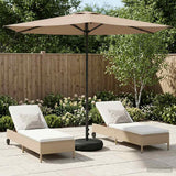 vidaXL Tuinparasol 200 x 300 cm Polyester Rechthoekig Crèmekleurig
