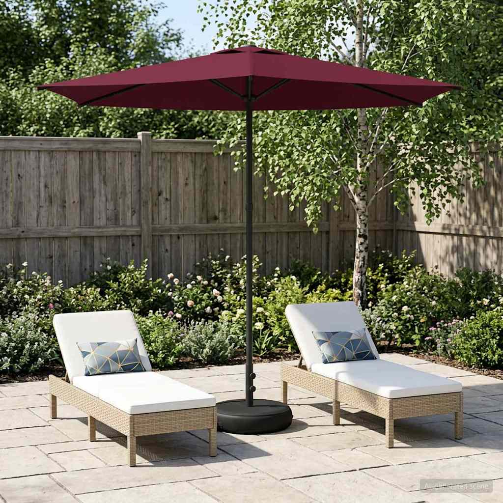 vidaXL Tuinparasol 200 x 300 cm Polyester Rechthoekig Crèmekleurig