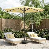 vidaXL Tuinparasol 200 x 300 cm Polyester Rechthoekig Crèmekleurig