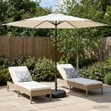 vidaXL Tuinparasol 200 x 300 cm Polyester Rechthoekig Crèmekleurig