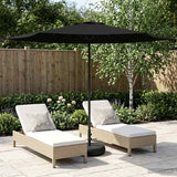 vidaXL Tuinparasol 200 x 300 cm Polyester Rechthoekig Crèmekleurig