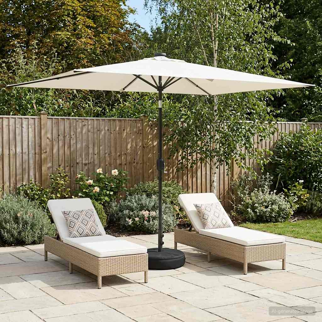 vidaXL Tuinhaard met LED-verlichting en basis 200 x 300 cm Polyester