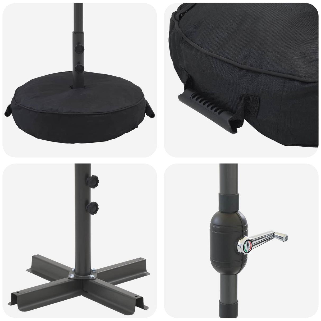 vidaXL Tuinhaard met LED-verlichting en basis 200 x 300 cm Polyester