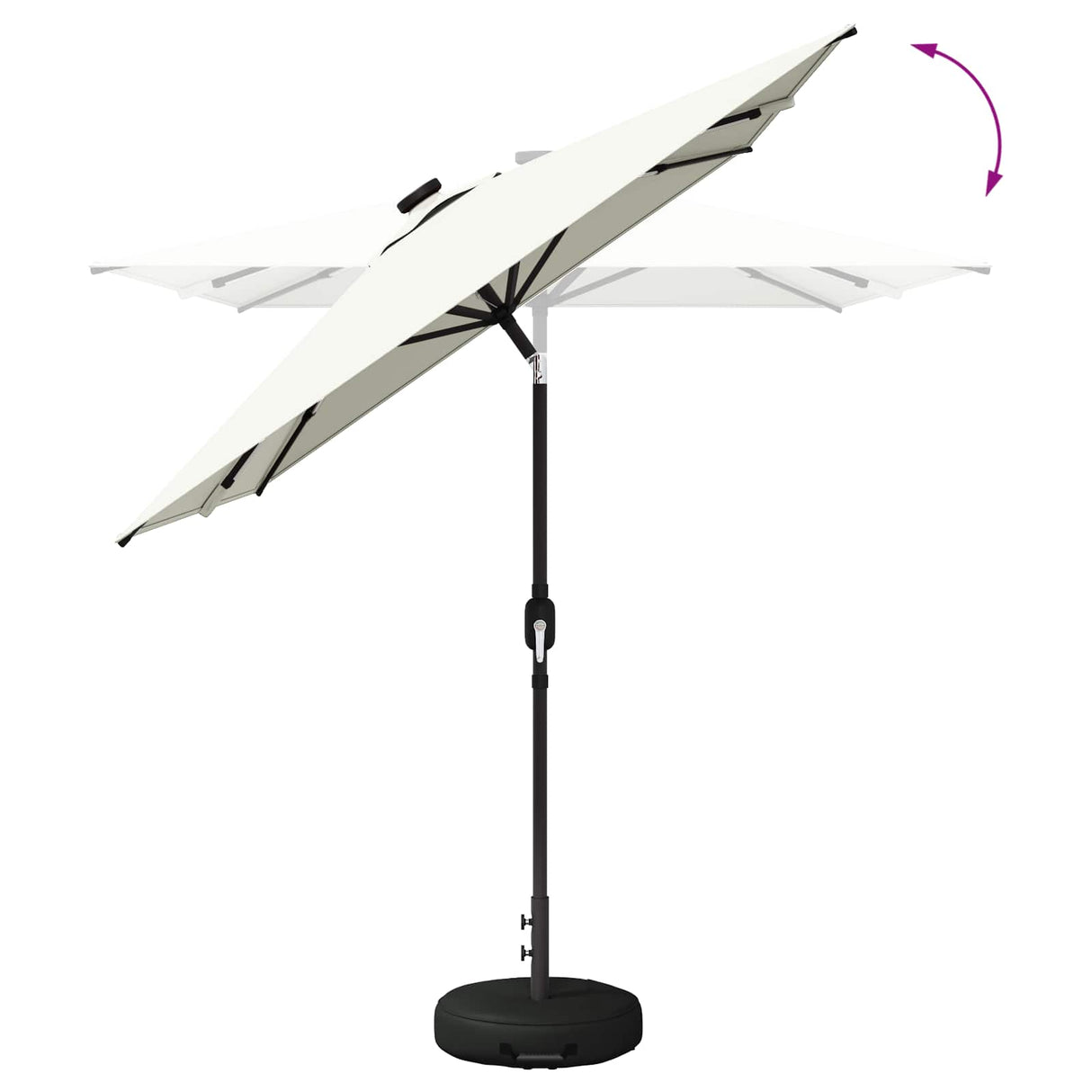 vidaXL Tuinhaard met LED-verlichting en basis 200 x 300 cm Polyester