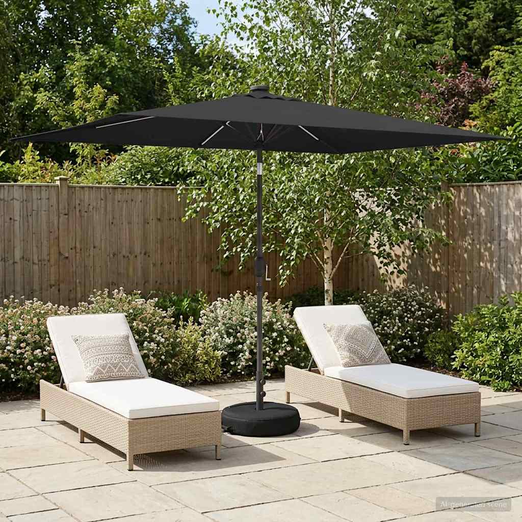 vidaXL Tuinhaard met LED-verlichting en basis 200 x 300 cm Polyester