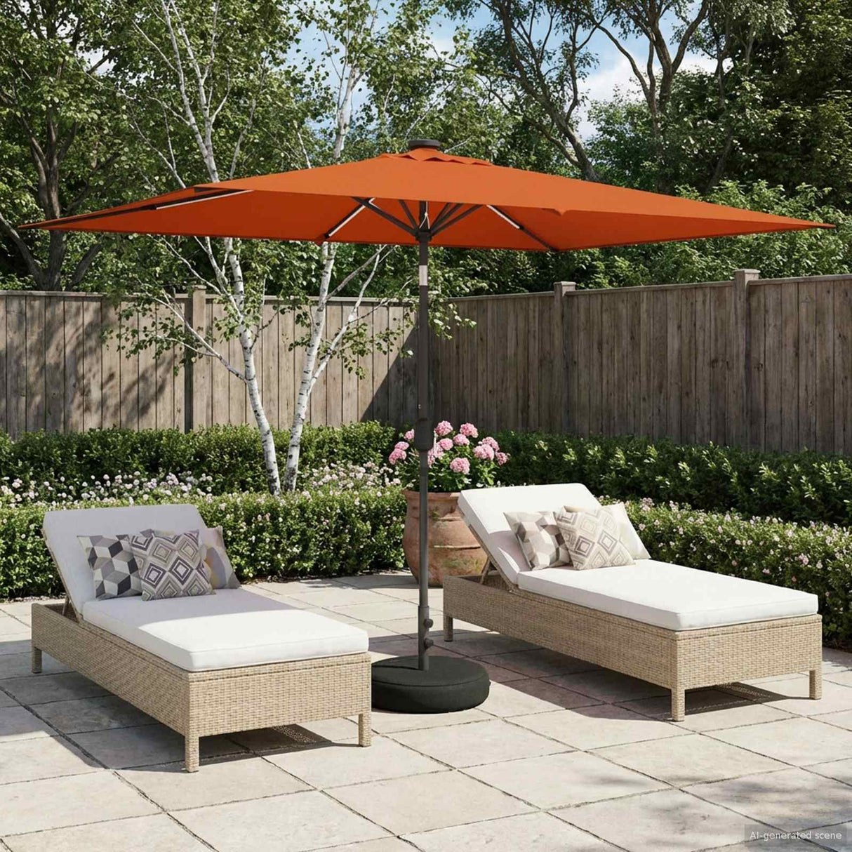 vidaXL Tuinhaard met LED-verlichting en basis 200 x 300 cm Polyester