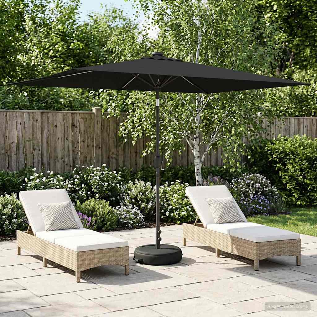 vidaXL Tuinhaard met LED-verlichting en basis 200 x 300 cm Polyester