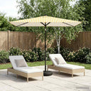 vidaXL Tuinhaard met LED-verlichting en basis 200 x 300 cm Polyester