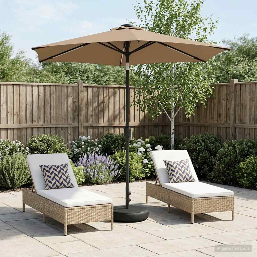 vidaXL Tuinhaard met LED-verlichting en basis 200 x 300 cm Polyester