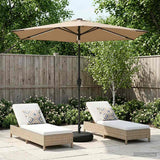 vidaXL Tuinhaard met LED-verlichting en basis 200 x 300 cm Polyester
