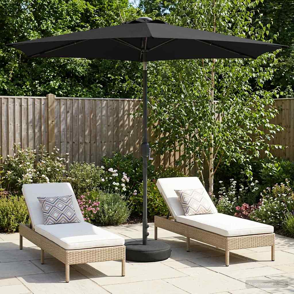 vidaXL Tuinhaard met LED-verlichting en basis 200 x 300 cm Polyester