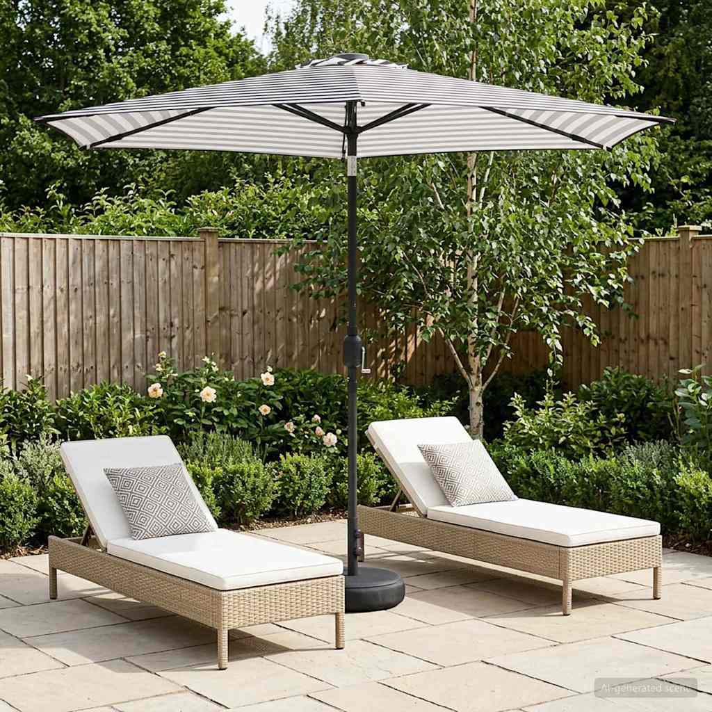 vidaXL Tuinhaard met LED-verlichting en basis 200 x 300 cm Polyester