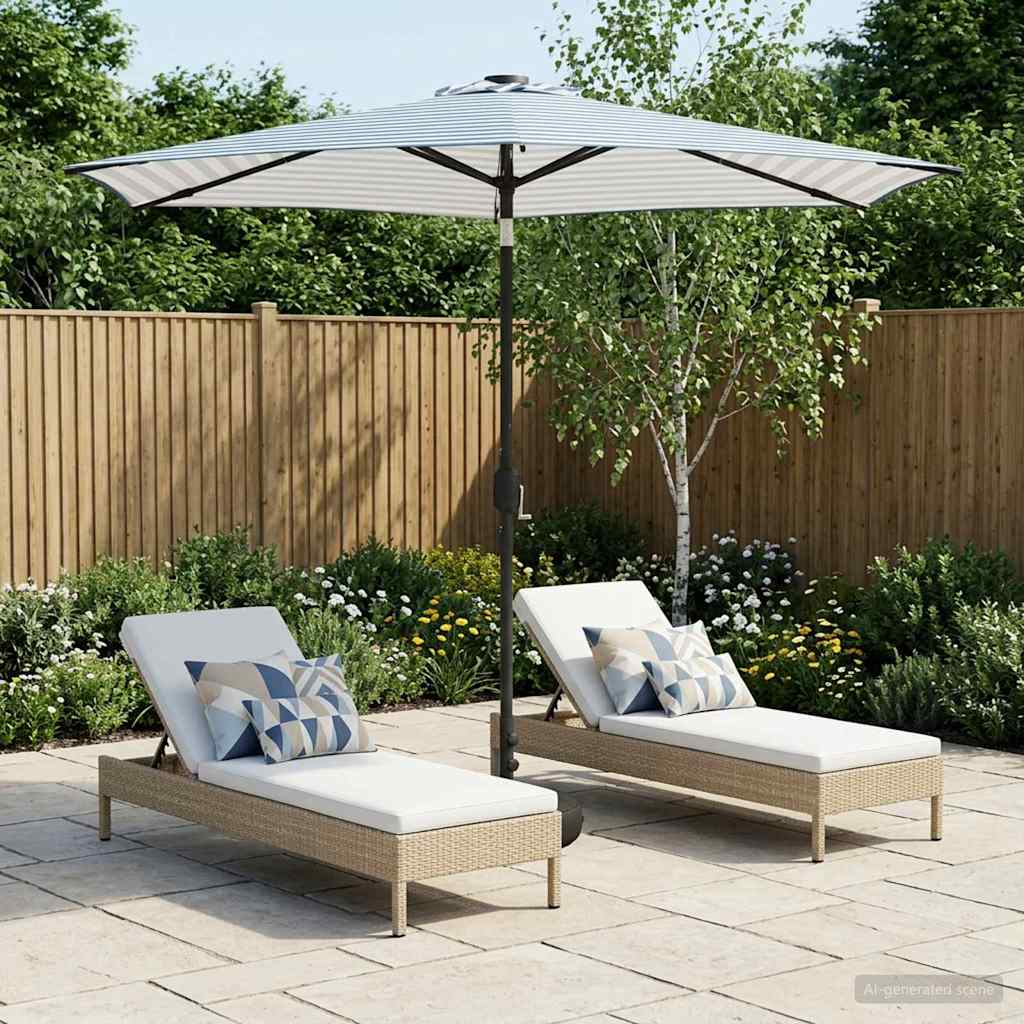 vidaXL Tuinhaard met LED-verlichting en basis 200 x 300 cm Polyester