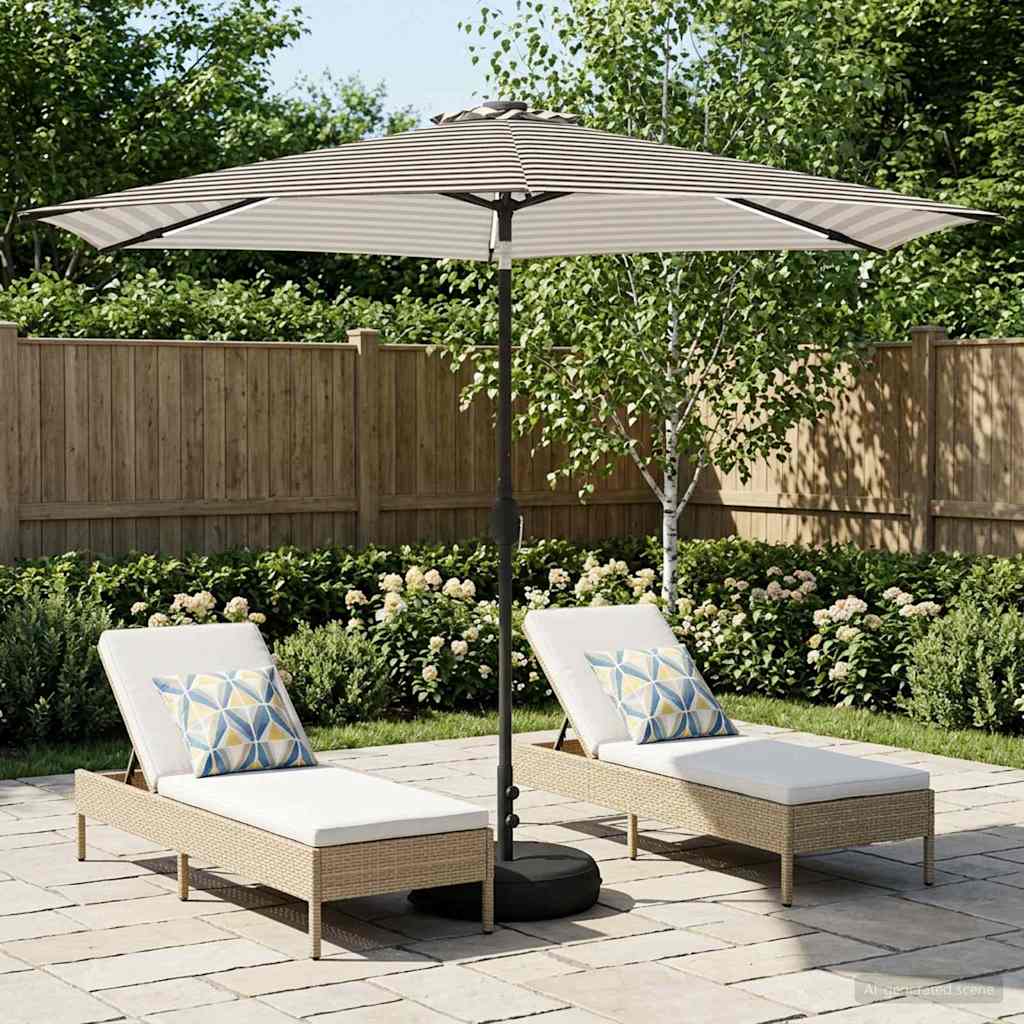 vidaXL Tuinhaard met LED-verlichting en basis 200 x 300 cm Polyester
