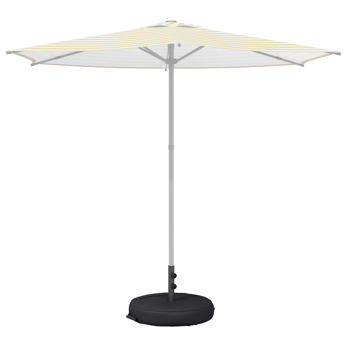 vidaXL Terras Parasolvoet 50 x 50 cm Staal Zwart