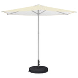vidaXL Terras Parasolvoet 50 x 50 cm Staal Zwart