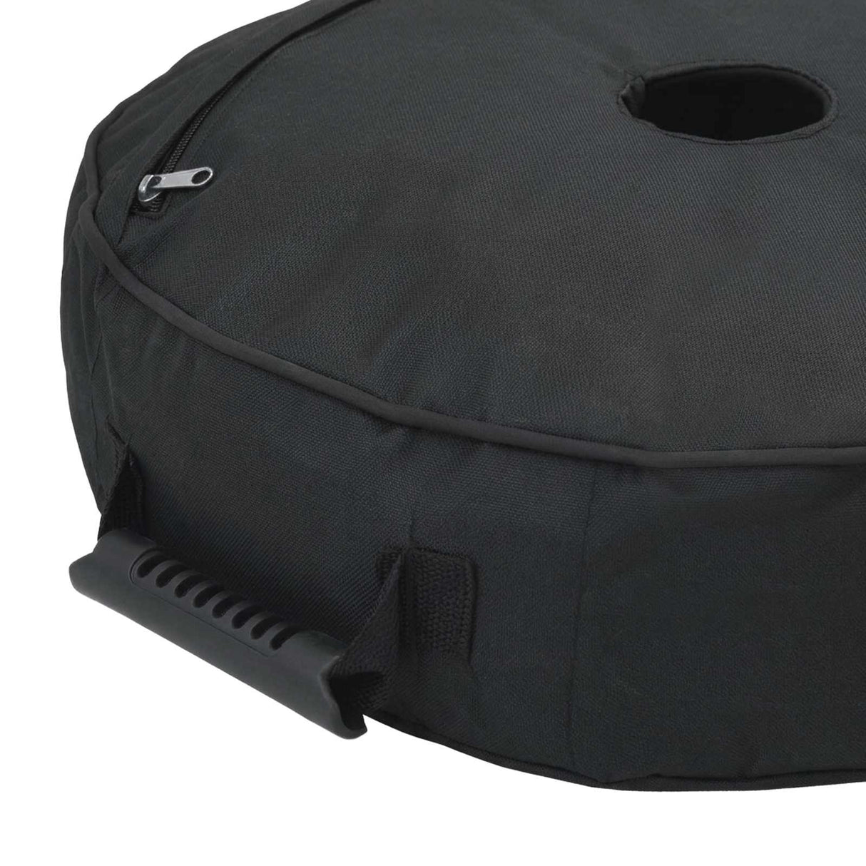 vidaXL Terras Parasolvoet 50 x 50 cm Staal Zwart