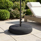 vidaXL Terras Parasolvoet 50 x 50 cm Staal Zwart