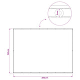 vidaXL Balkon Privacy Scherm 150 x 200 cm Stof met PU-coating