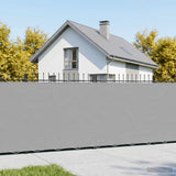 vidaXL Balkon Privacy Scherm 1,2 x 15 m Stof met PU-coating Lichtgrijs