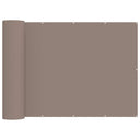 vidaXL Balkon Privacy Scherm 1,2 x 15 m Stof met PU-coating Lichtgrijs