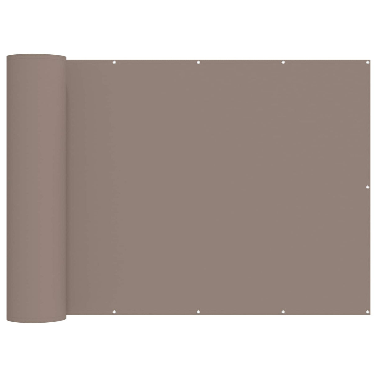 vidaXL Balkon Privacy Scherm 1,2 x 15 m Stof met PU-coating Lichtgrijs