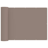 vidaXL Balkon Privacy Scherm 1,2 x 15 m Stof met PU-coating Lichtgrijs