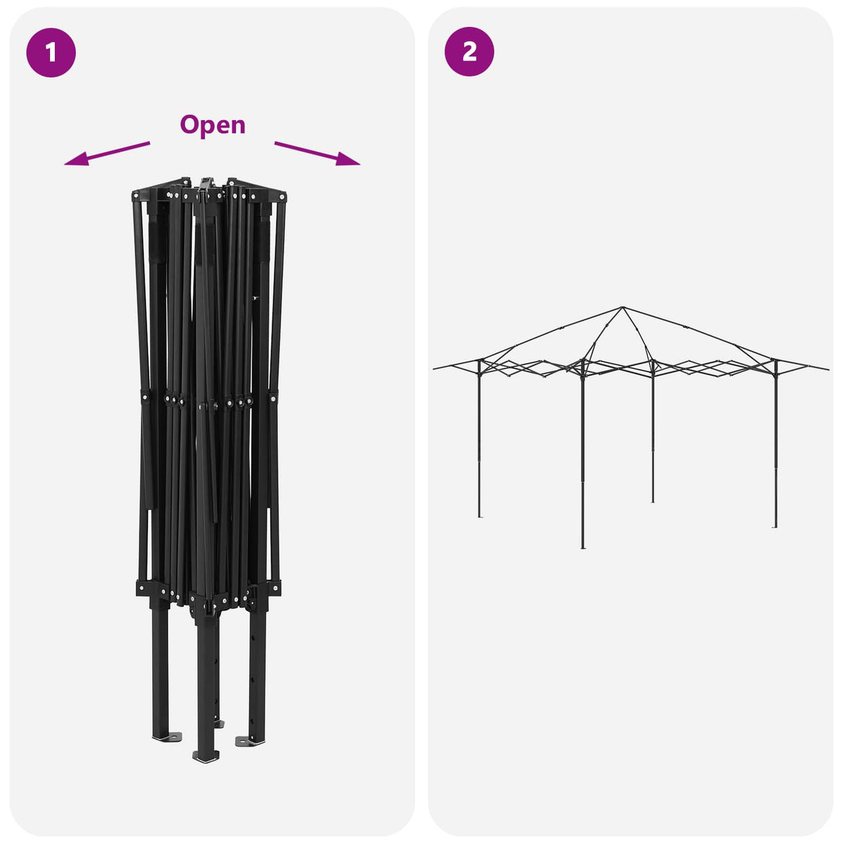 vidaXL Tuinpaviljoen met 4 Zijwanden 3,3 x 3,3 m Crème en bruin