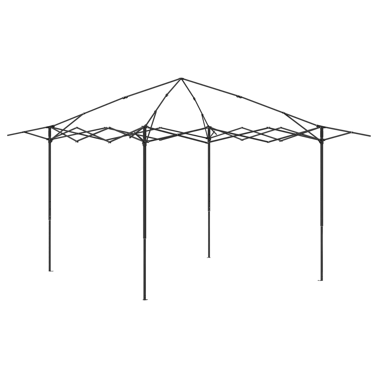 vidaXL Gazebo zonder Zijwand 4 x 4 m Crème en bruin