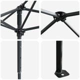 vidaXL Gazebo zonder Zijwand 4 x 4 m Crème en bruin