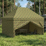 vidaXL Luifel Tent met 4 Zijkanten 3 x 4 m Leger Camouflage