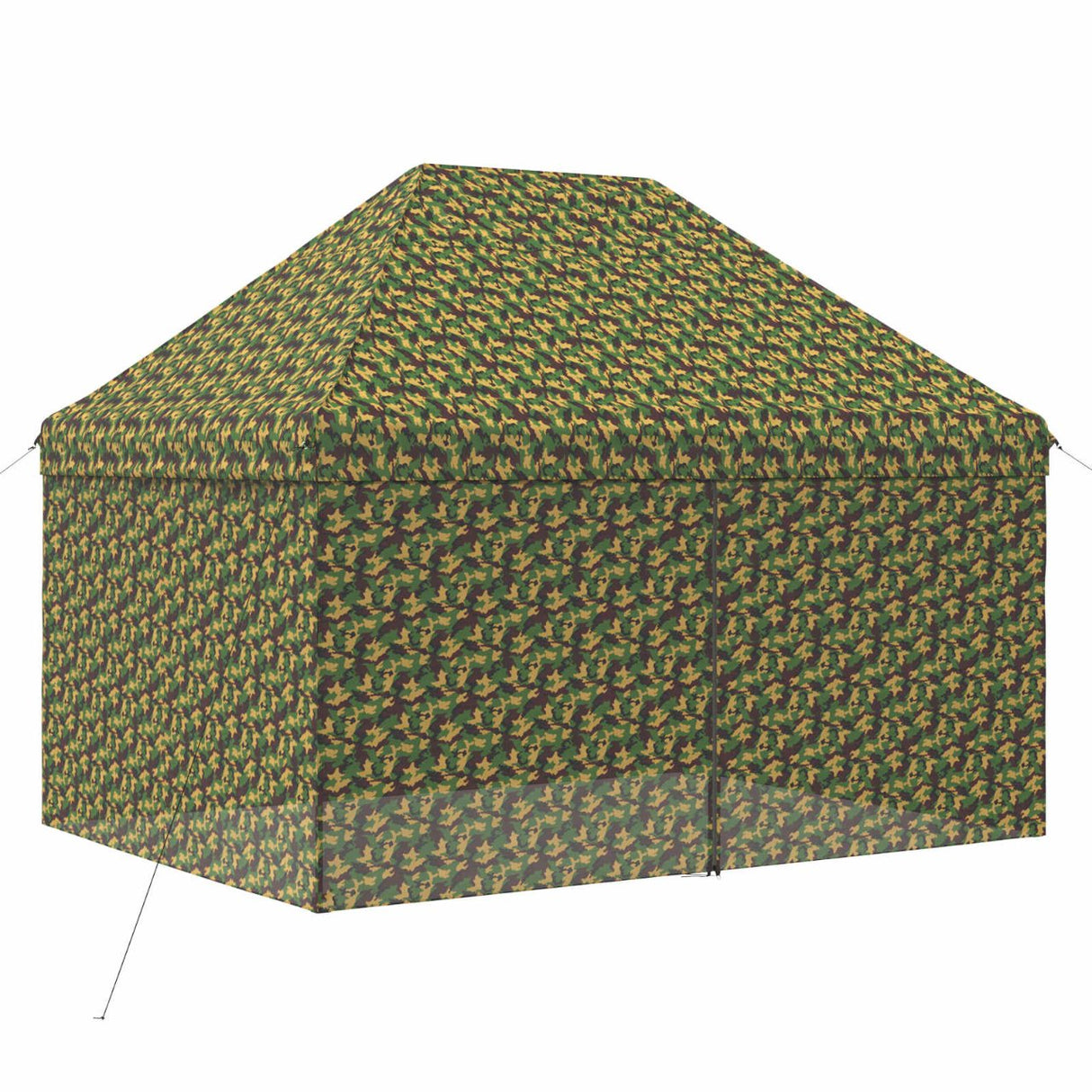 vidaXL Luifel Tent met 4 Zijkanten 3 x 4 m Leger Camouflage