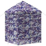 vidaXL Pop-up Gazebo with 4 Side Walls 2 x 2 m Blue Camouflage