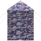 vidaXL Pop-up Gazebo with 4 Side Walls 2 x 2 m Blue Camouflage