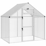 vidaXL Vogelkooi Zilverkleurig 181,5 x 110,5 x 173,5 cm