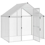 vidaXL Vogelkooi Zilverkleurig 181,5 x 110,5 x 173,5 cm