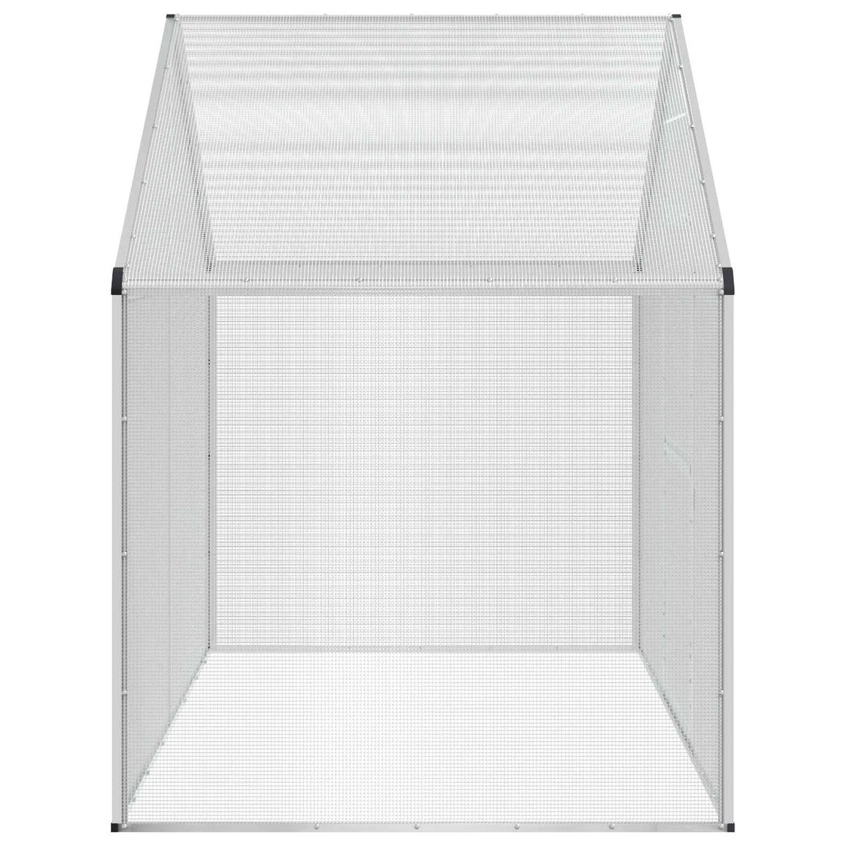 vidaXL Vogelkooi Zilverkleurig 181,5 x 110,5 x 173,5 cm