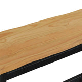 VidaXL Eetbank EKAI Zwart 91,5 x 29 x 45,5 cm Massief grenenhout