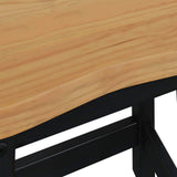 VidaXL Bar Stool EKAI 2 pcs Black 40 x 29 x 45.5 cm Solid Pine Wood