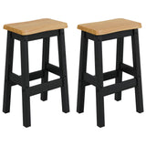 VidaXL Hoge Barkruk EKAI 2 pcs Zwart 40 x 29 x 63 cm