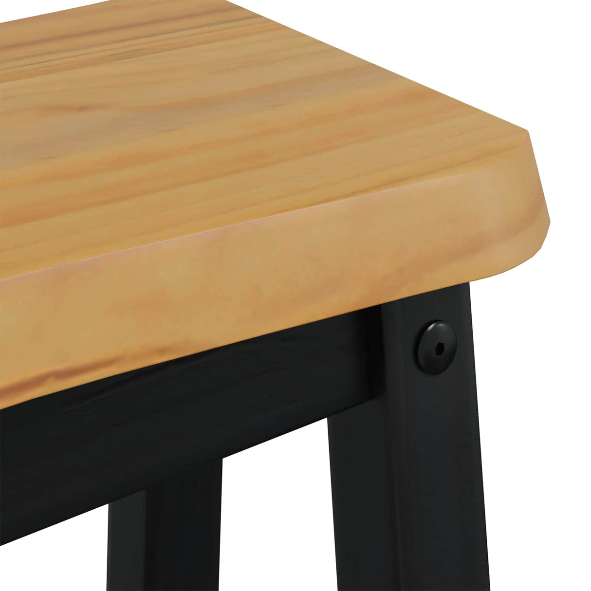 VidaXL Hoge Barkruk EKAI 2 pcs Zwart 40 x 29 x 63 cm