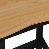 VidaXL Hoge Barkruk EKAI 2 pcs Zwart 40 x 29 x 63 cm