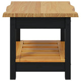 VidaXL Side Table EKAI Black 50 x 50 x 45.5 cm Solid Pine Wood