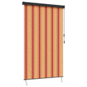 vidaXL Rolgordijn voor buiten 60x250 cm blauw en wit