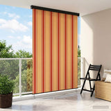 vidaXL Rolgordijn voor buiten 60x250 cm blauw en wit