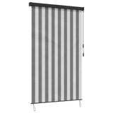 vidaXL Rolgordijn voor buiten 60x250 cm blauw en wit